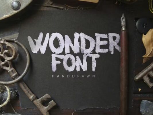 Wonderfont Brush Typeface