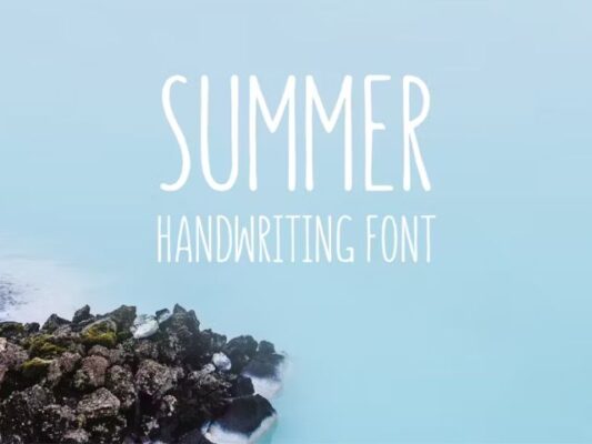 Summer Handwritten Print Font