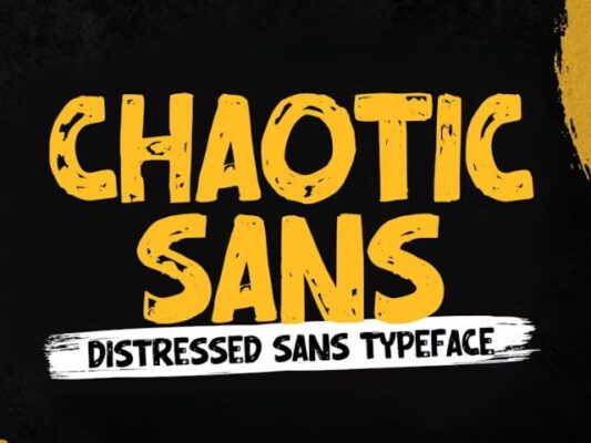 Chaotic Sans Handmade Font