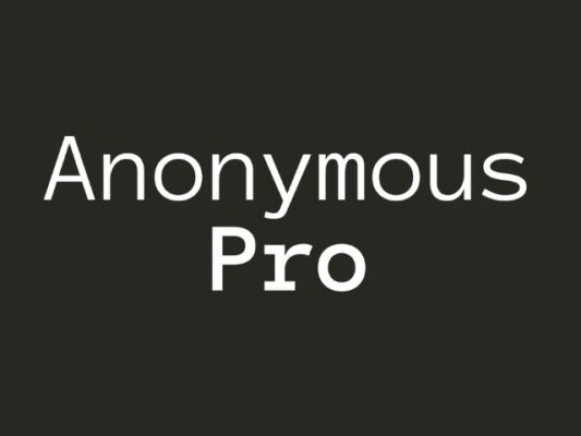 Anonymous Pro