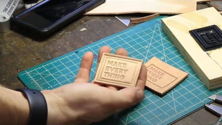 Creating Embossed Leather Patches Using 3D Printed Embossing Plates